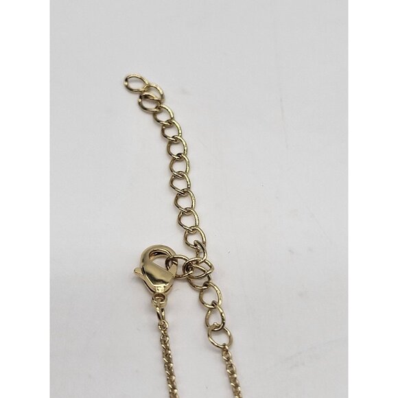 I AM ROOTED BUT I FLOW Pendant Necklace Gold Plated OOAK One of a Kind - Picture 6 of 6